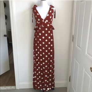 Forever21 contemporary polka dot tie dress